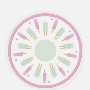 Summer & Rose Roundie Towel Popsicle Beach Pool Blanket Picnic Throw Cover